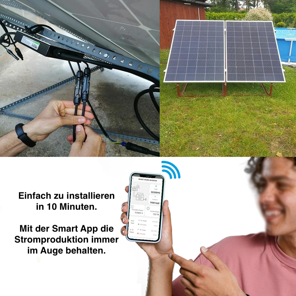 Solar-Balkon Komplett Set 600W